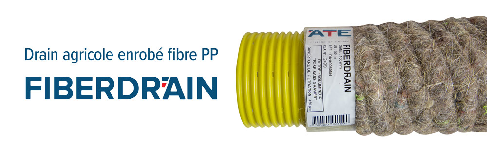 FIBERDRAIN drain agricole enrobé fibre PP