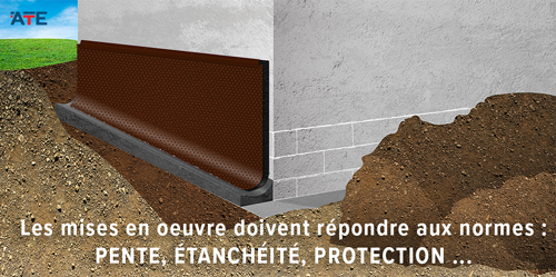 Le drainage des constructions est soumis au DTU 20.1