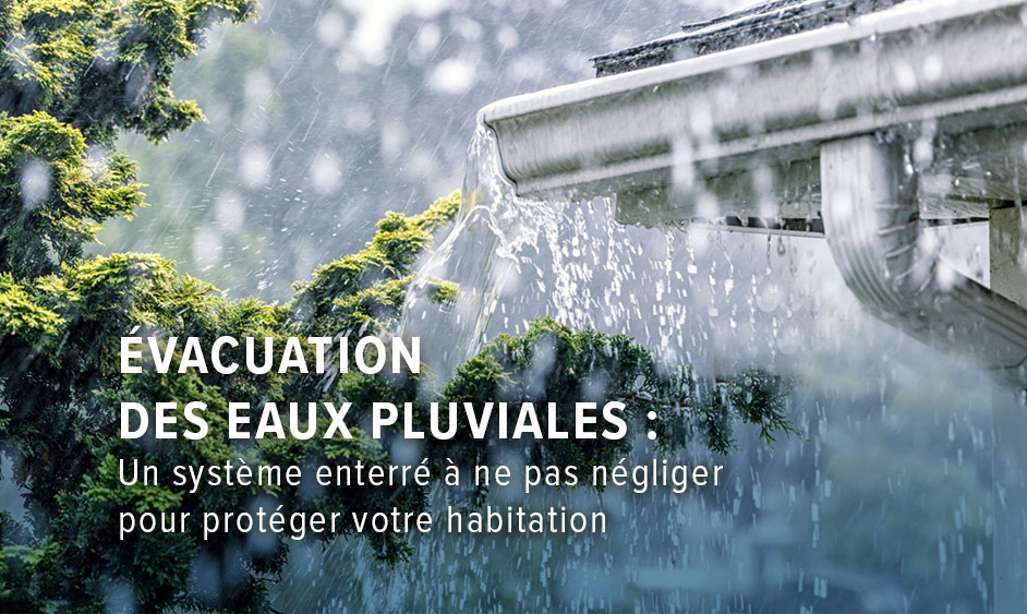 évacuation des eaux pluviales